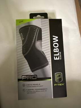 P-TEX PRO Elbow Sleeve with Kinetic Panels and Thermal Compression Small Black